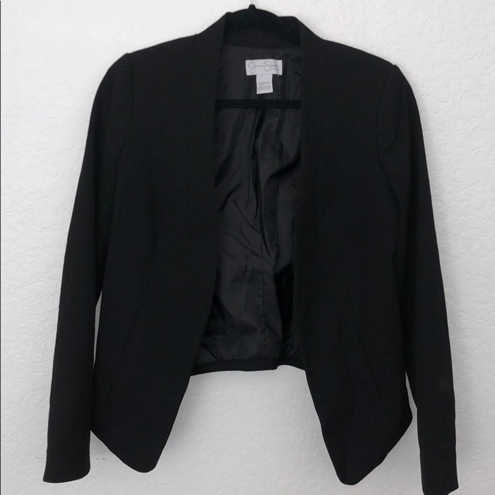 MATERNITY Jessica Simpson Open Front Suit Blazer